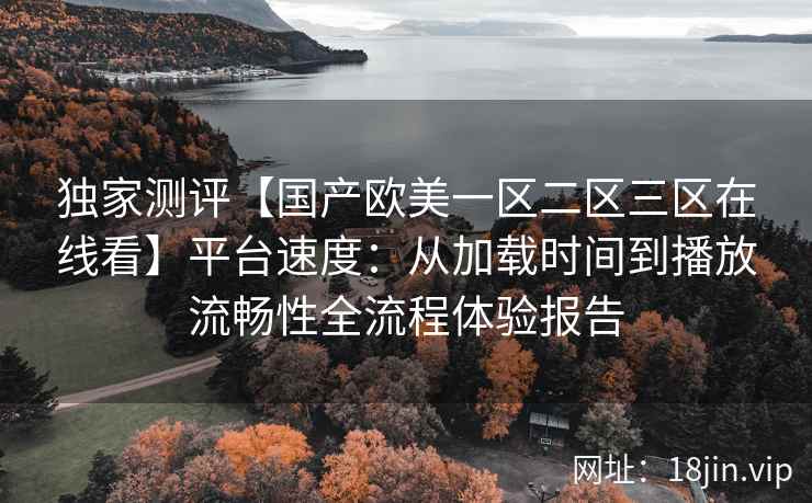 独家测评【国产欧美一区二区三区在线看】平台速度：从加载时间到播放流畅性全流程体验报告