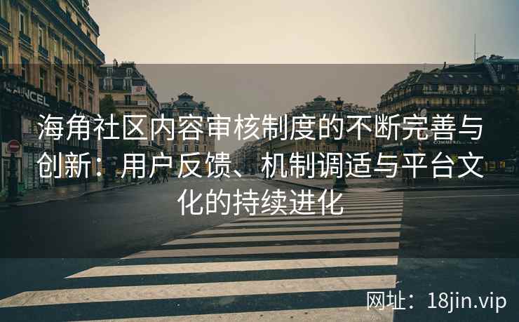 海角社区内容审核制度的不断完善与创新：用户反馈、机制调适与平台文化的持续进化