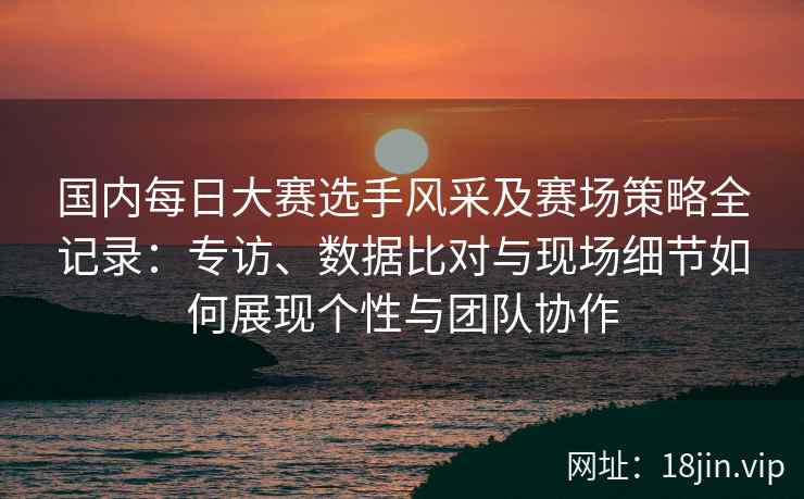 国内每日大赛选手风采及赛场策略全记录：专访、数据比对与现场细节如何展现个性与团队协作