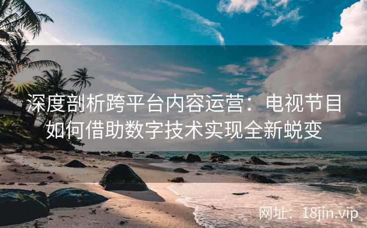 深度剖析跨平台内容运营：电视节目如何借助数字技术实现全新蜕变