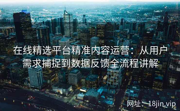 在线精选平台精准内容运营：从用户需求捕捉到数据反馈全流程讲解