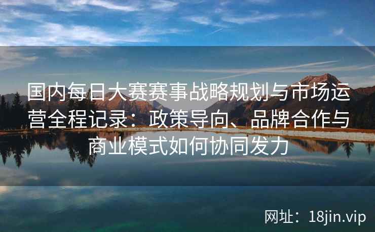 国内每日大赛赛事战略规划与市场运营全程记录：政策导向、品牌合作与商业模式如何协同发力