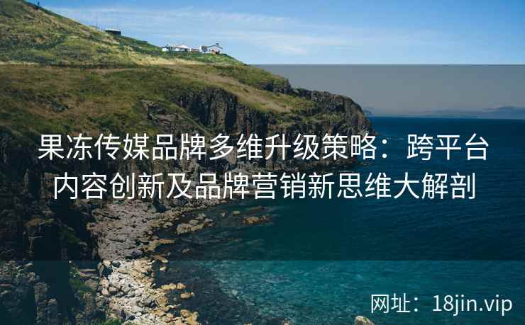 果冻传媒品牌多维升级策略：跨平台内容创新及品牌营销新思维大解剖