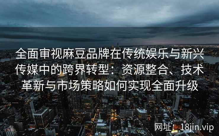 全面审视麻豆品牌在传统娱乐与新兴传媒中的跨界转型：资源整合、技术革新与市场策略如何实现全面升级